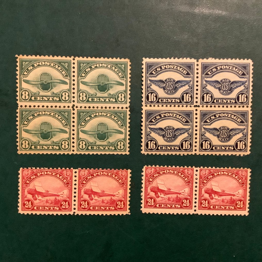 Stati Uniti 1923 - Emissione di posta aerea - Michel 286/288 #1.0