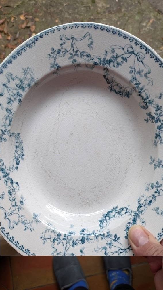 Sarreguemines - Assiette de service (6) - Mozart - Porcelaine - 6 ASSIETTES CREUSES #1.0