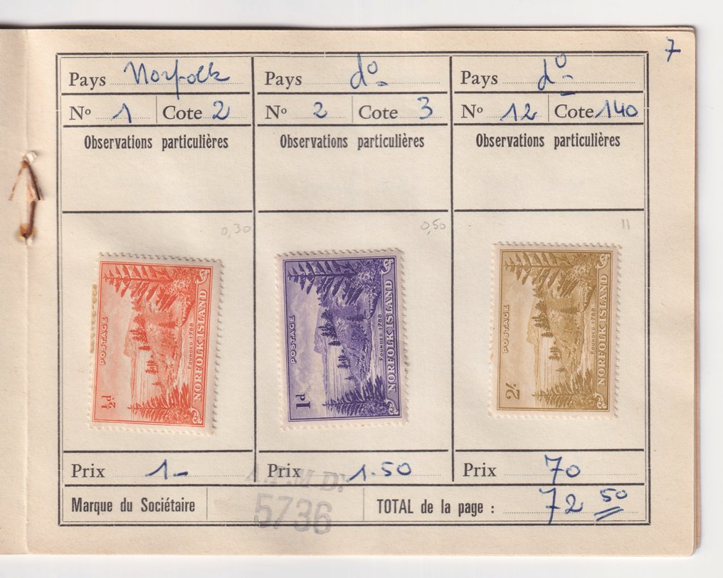 Γαλλία 1860/1930 - Βιβλίο κυκλοφορίας σπάνιων γραμματοσήμων των Χωρών του Κόσμου και Αποικιών. Πολύ όμορφο. - Yvert #2.1