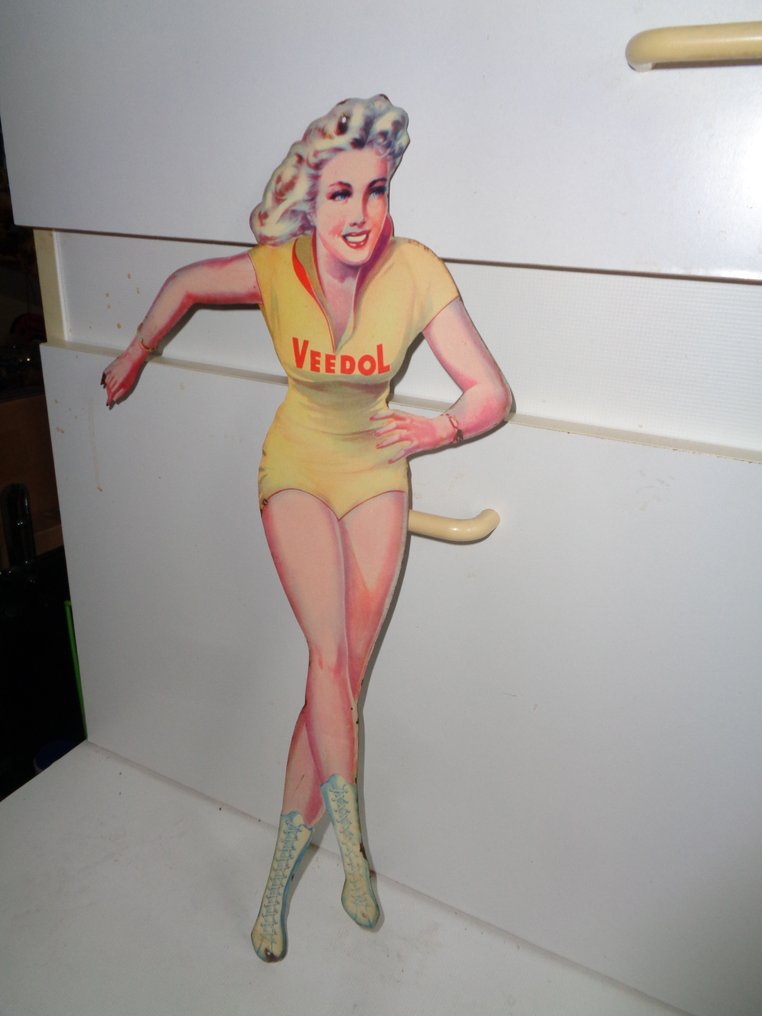 veedol - VEEDOL μεταλλική πινακίδα pin up λάδι κινητήρα - Πινακίδα - λαμαρίνα - λαμαρίνα #1.0