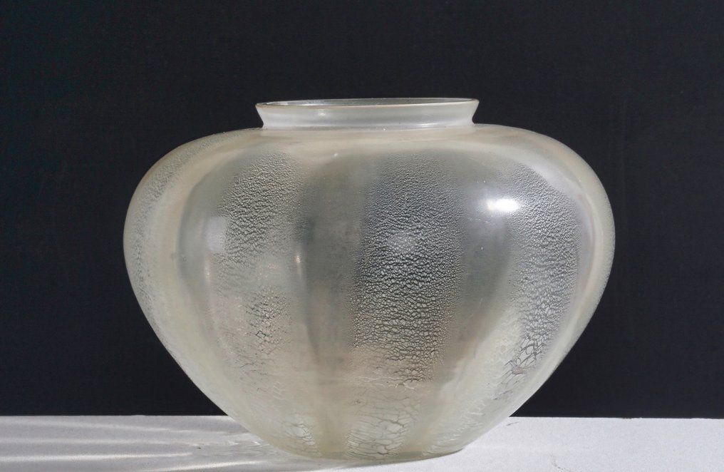Glasfabriek Leerdam - A.D. Copier - 花瓶 - 装饰艺术风格透明玻璃裂纹瓷“Soonor”花瓶 • 1935年 - 玻璃 #3.2