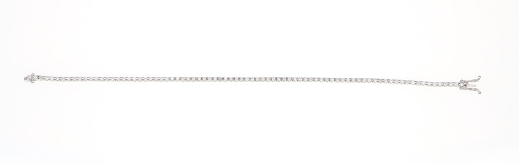 没有保留价 - 手镯 - 18K包金 白金 钻石 (天然) #1.0