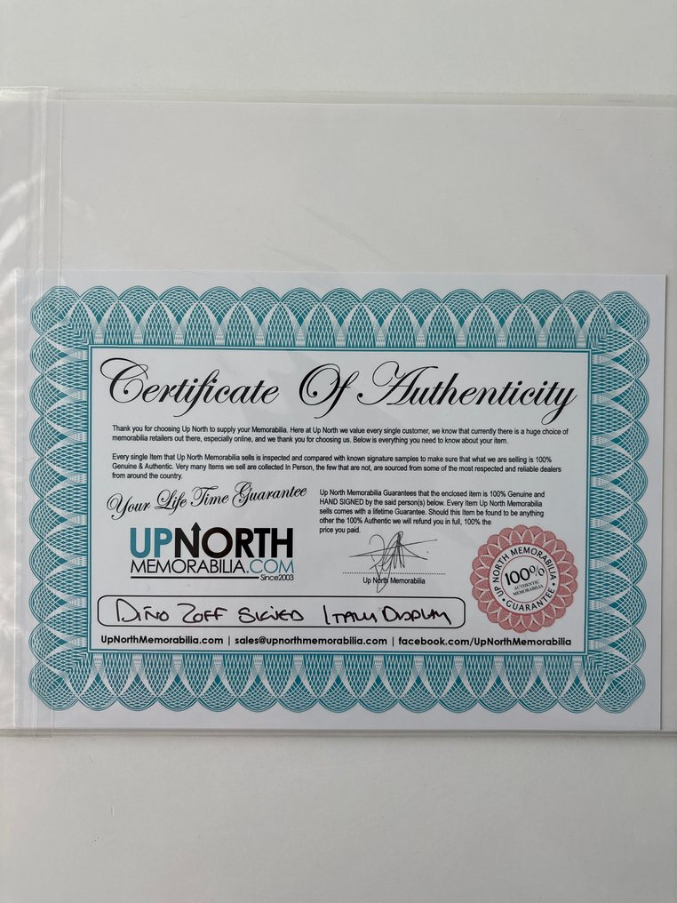 Italy - VM i fodbold - Dino Zoff - Fodboldstøvle #2.1