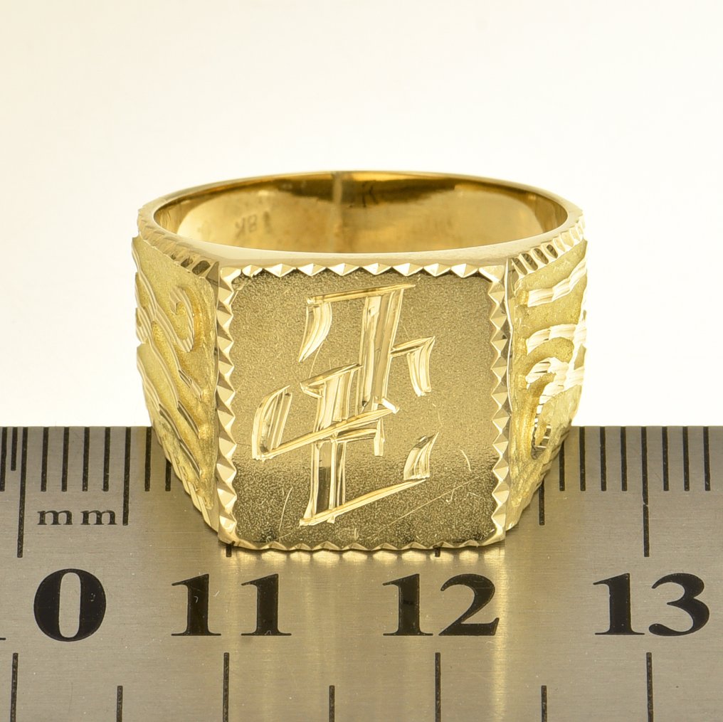 Anello con sigillo - 18 carati Oro giallo #3.2