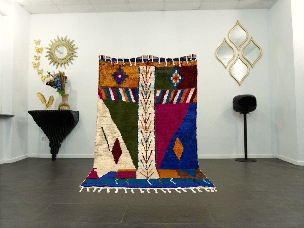 Berber, Azilal rugs with natural hues - Carpet - 251 cm - 156 cm - Handmade in Morocco #1.0