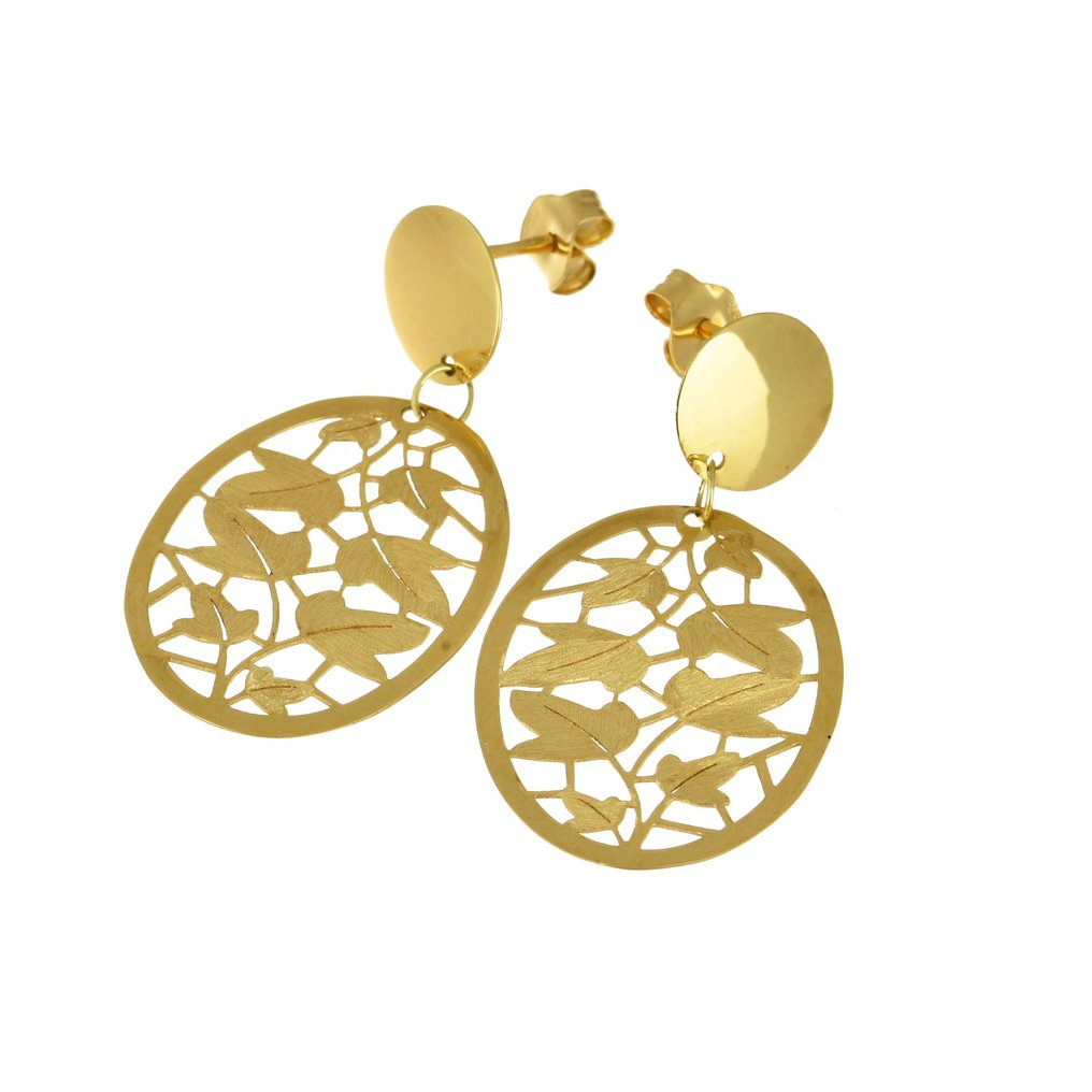 Σκουλαρίκια - 18 καράτια Κίτρινο χρυσό #1.0