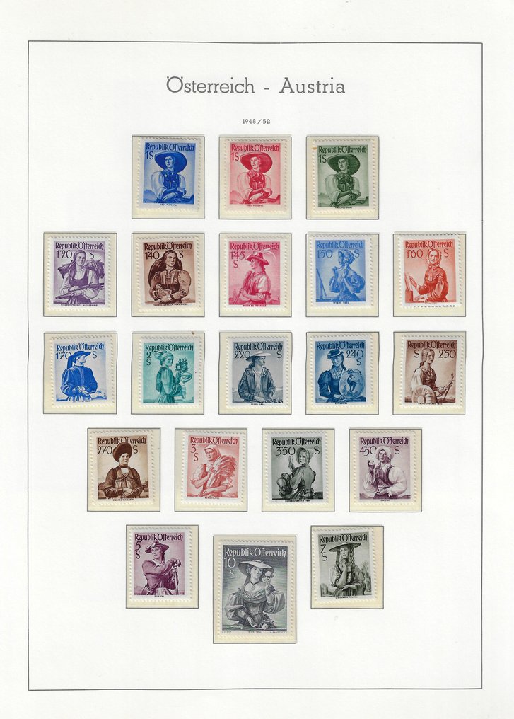 Αυστρία 1948/1958 - Συλλογή: Αυστριακές λαϊκές φορεσιές #2.1