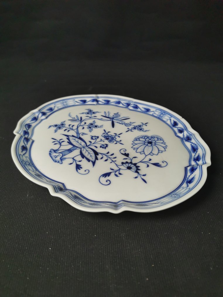 Meissen - Cipolla blu - Vssoio a multiforme 27,5x22,5cm - 1. Wahl - XX secolo - Tray - Porcelain #3.2