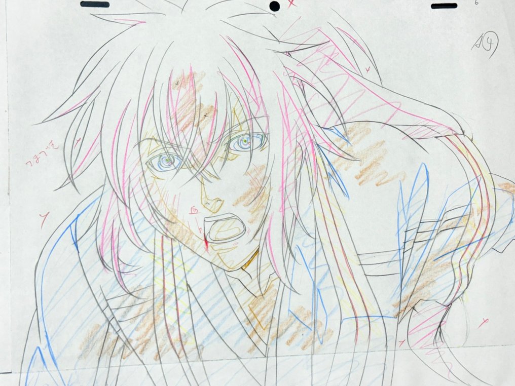 Studio Deen - Original animation drawing, in color - Hakuoki (2010) #2.1