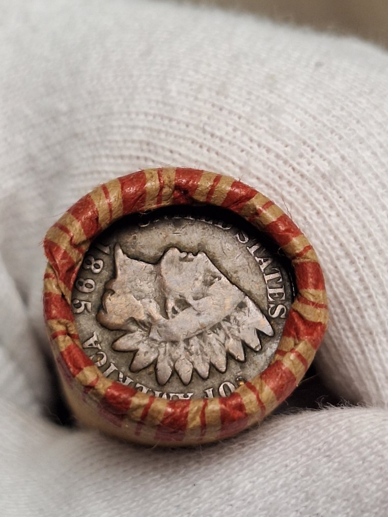 USA. 1 rol containing Indian Head 1895 on one end/Wheat Cent on the other end (Ohne mindestpreis) #2.1