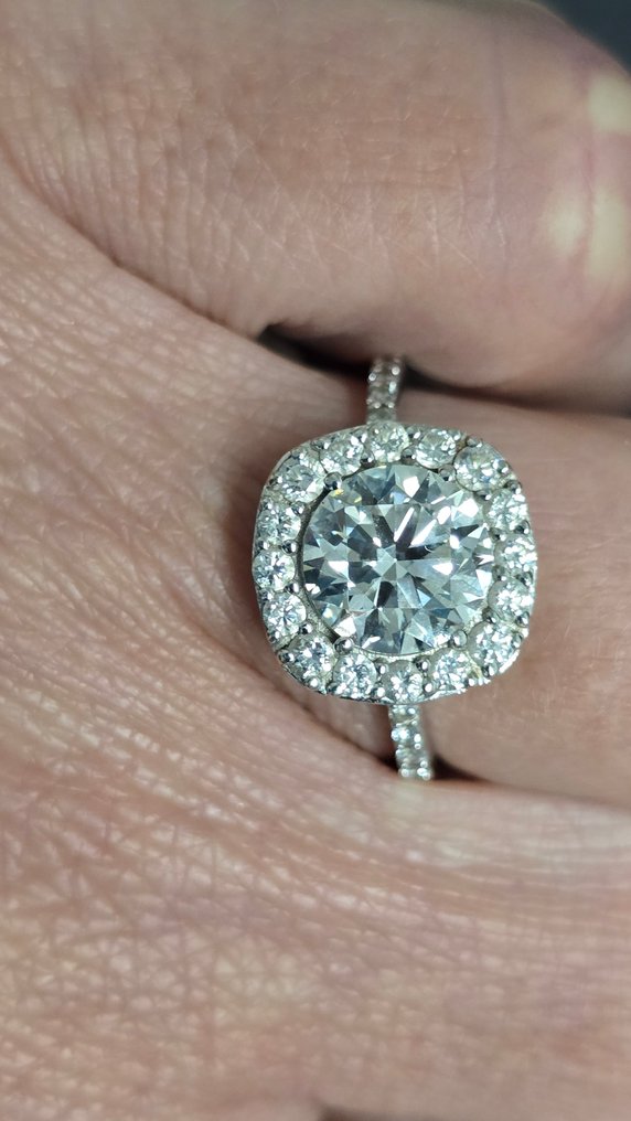 χωρίς τιμή ασφαλείας - Δαχτυλίδι - 14 καράτια Λευκός χρυσός - 2.50ct. tw. Διαμάντι (Εργαστηριακής καλλιέργειας) - Διαμάντι #4.3