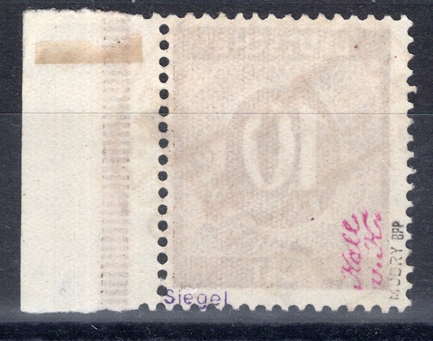 Okupacja aliancka - Niemcy (strefa sowiecka) 1948 - Stempel ręczny OPD Leipzig 10 Pf. Numer sprawdzony. - Michel I e V #1.0