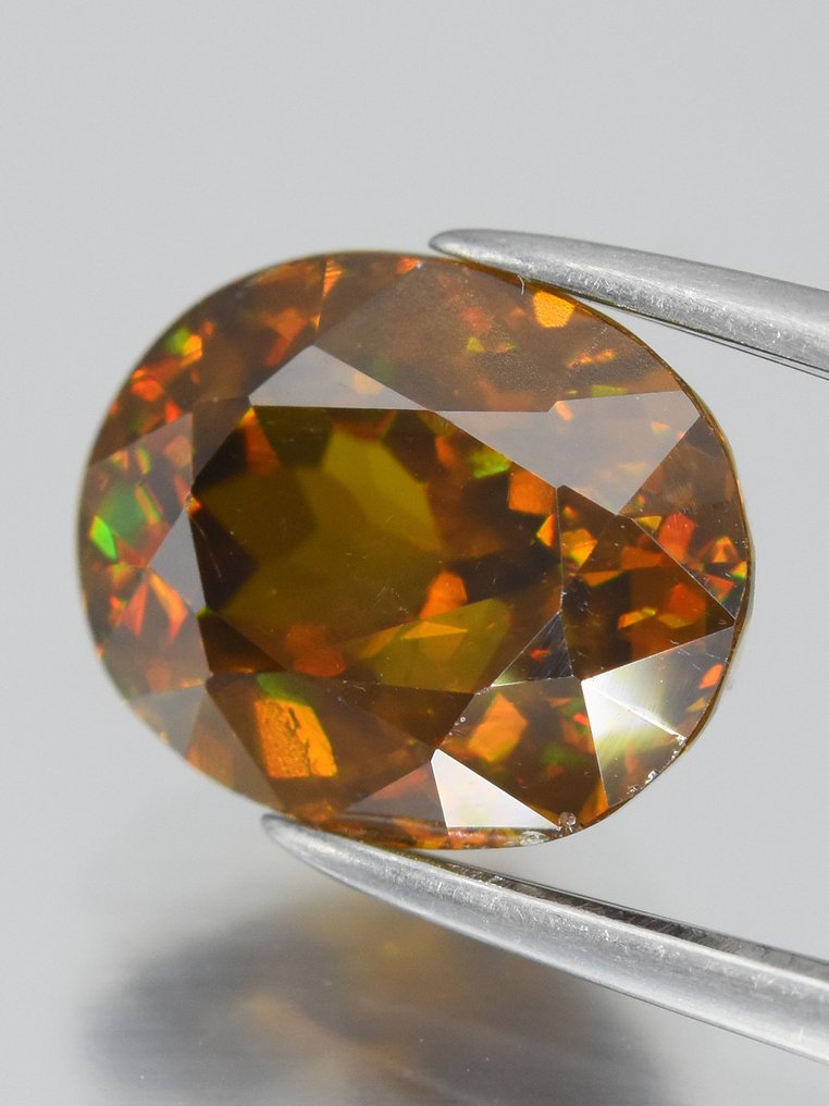 Nincs minimálár - 1 pcs  Barna, Narancssárga Sphene  - 2.80 ct - Antwerpeni Drágakővizsgálati Laboratórium (ALGT) - Finom színminőség #2.1