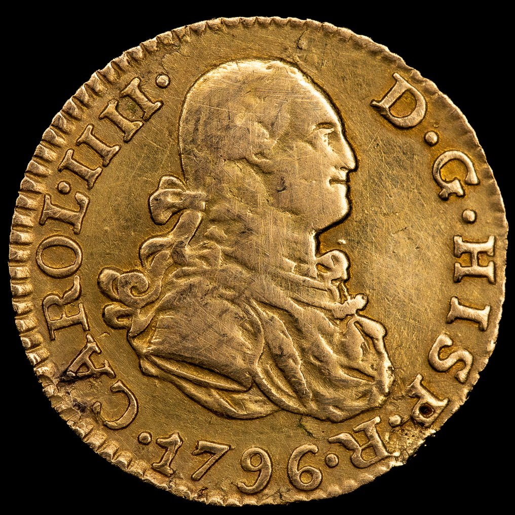 Espanja. Carlos IV. 1/2 Escudo 1796 - Madrid MF #1.0