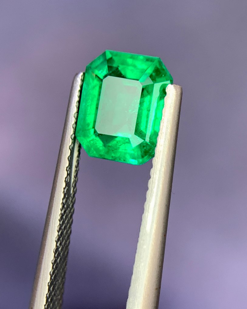 1 pcs  綠色 祖母綠  - 1.86 ct - Gem research Swiss Lab (GRS) - 鲜明绿色哥伦比亚 GRS #2.1