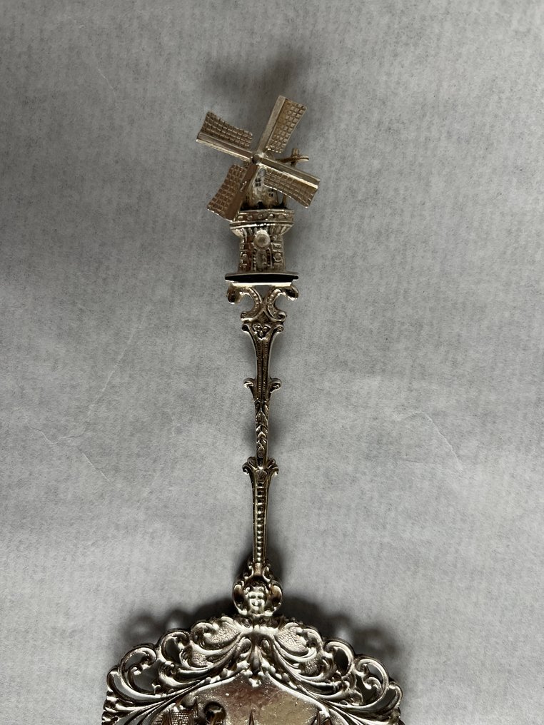 Mogelijk Hooykaas - Serveur de gâteaux - Argent 833 - 1920-1930 - Taartschep #4.3