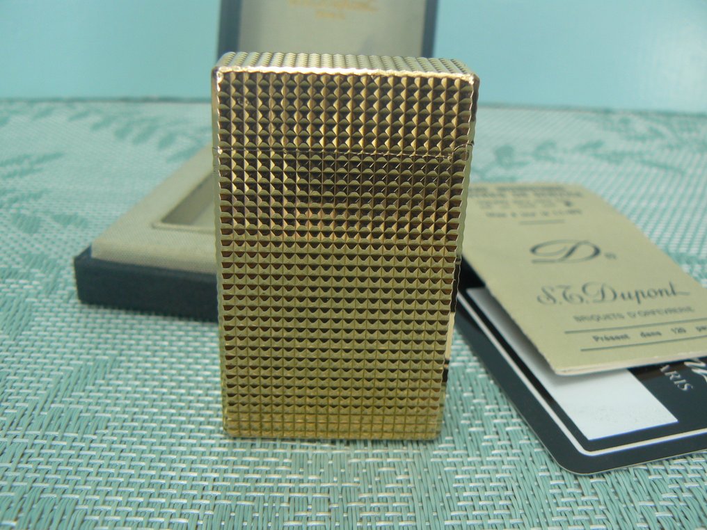 S.T. Dupont - Diamond tip - Lommelighter - Forgyldt #3.2