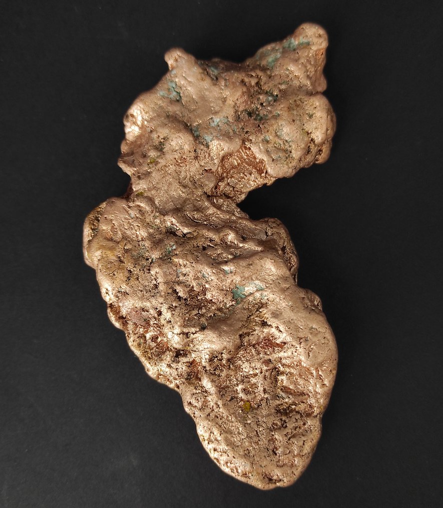 Kobber nugget - Høyde: 2 cm - Bredde: 7 cm- 475 g - (1) #1.0