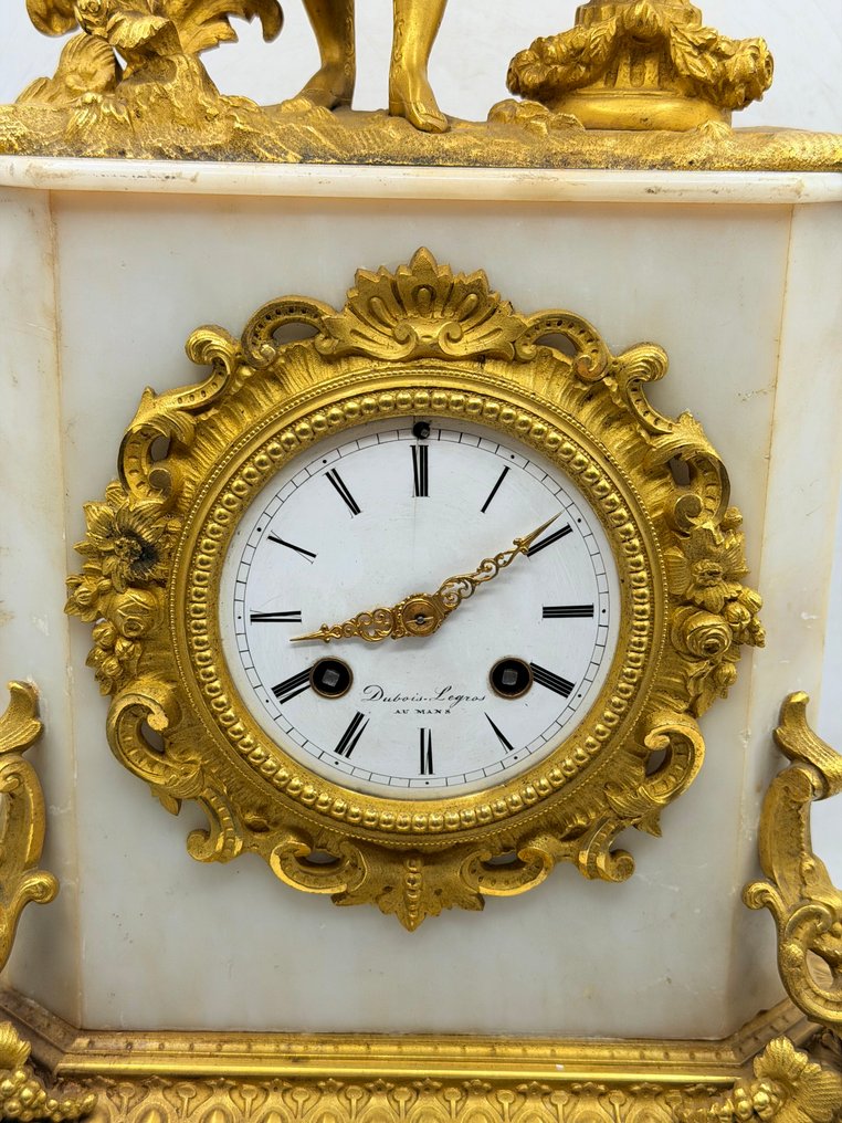 Zegar Styl Ludwika XVI - Pozłacany brąz - 1850-1900 - Scena obyczajowa #3.2