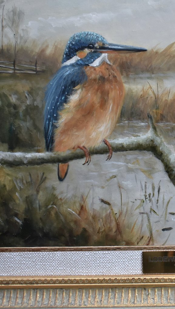 Lodewijk Busing 1965 - / CH van Dijk - IJsvogels Landschap #4.3