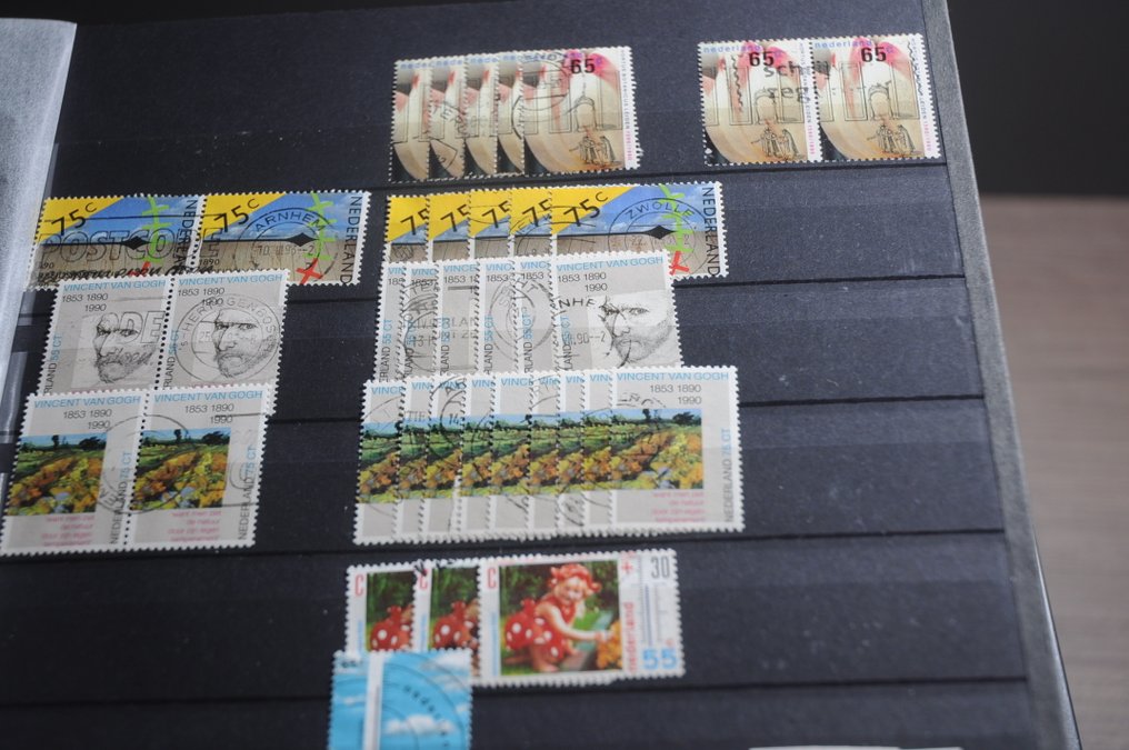 荷兰  - 最多盖章的库存，有时大量，分布在各种库存簿中（235 张照片）。 #2.1