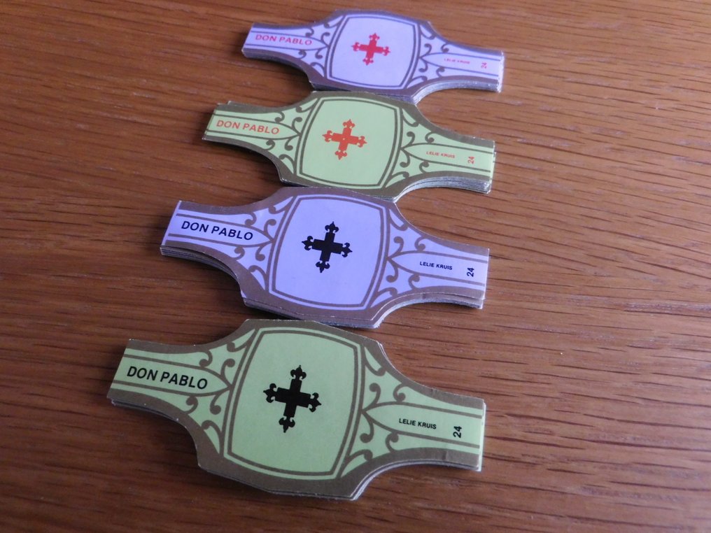 Waardevol Assortiment Sigarenbandjes - 60 Complete Series Ernst Casimir, Romano, Don Pablo - Fascia per sigari - Carta -  (1650) #3.2