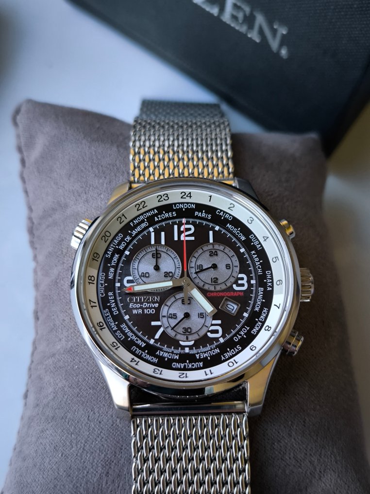 Citizen - Worldtime Eco drive - Zonder minimumprijs - AT0361-06E - Heren - 2010-2020 #1.0