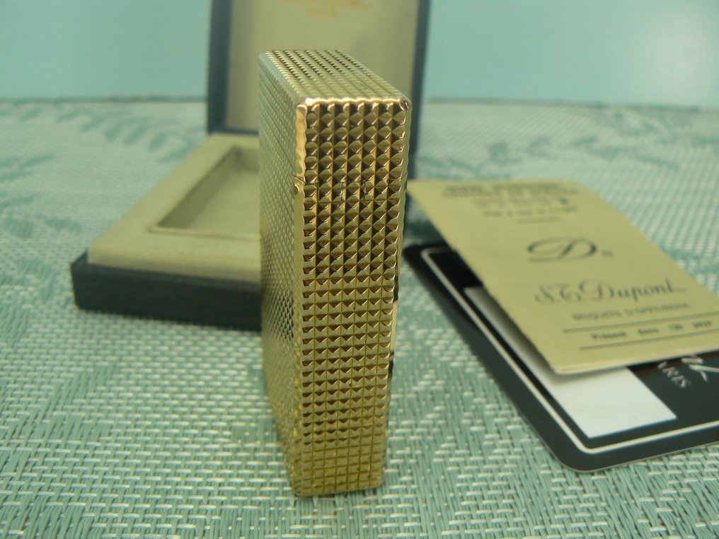 S.T. Dupont - Diamond tip - Lommelighter - Forgyldt #4.3