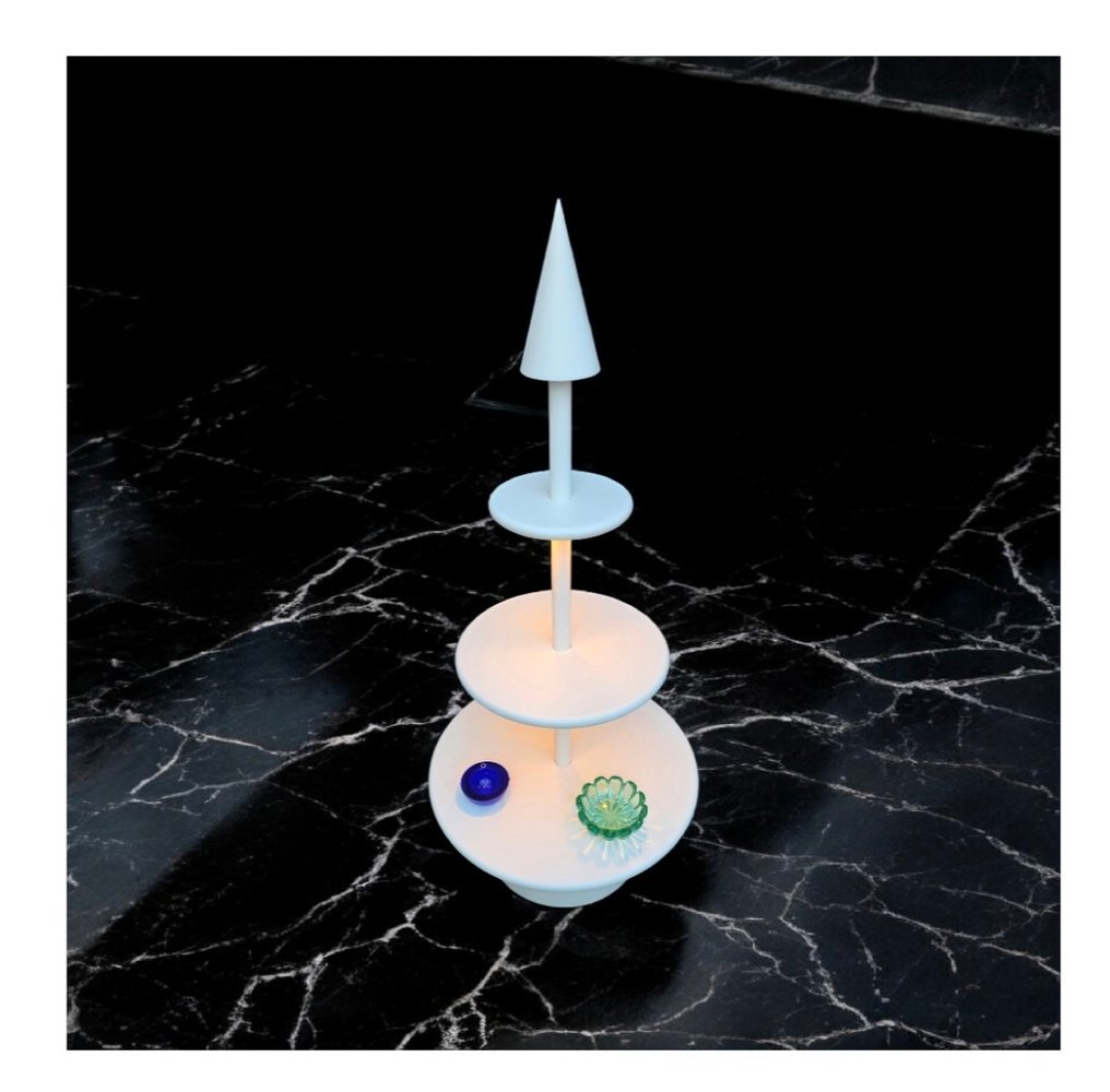 Fontana Arte - 落地灯 - 漆面木材, 铝 - 灯具原型 #3.2