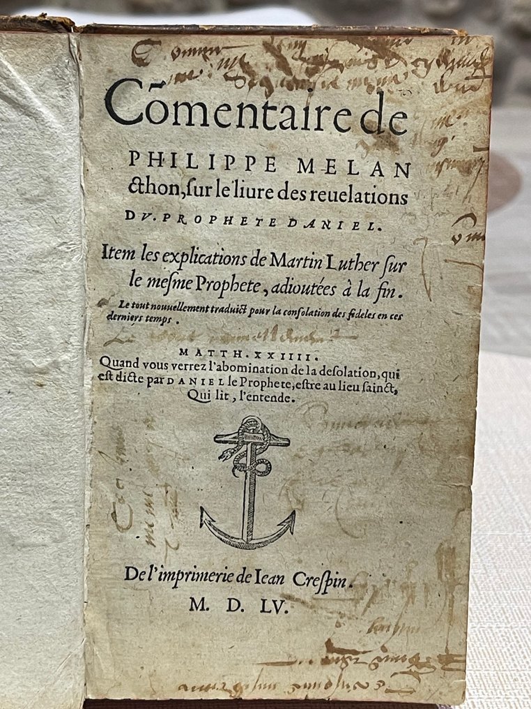 Philippus Melanchthon - Commentaire de Philippe Melanchthon sur le livre des révélations du prophète Daniel - 1555 #2.1