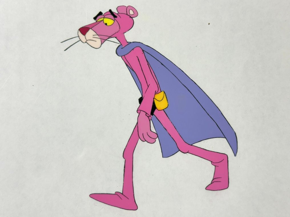 DePatie & Friz Freleng - Eredeti animációs cel és rajz a Pink Panther-ről. - The Pink Panther Show #1.0