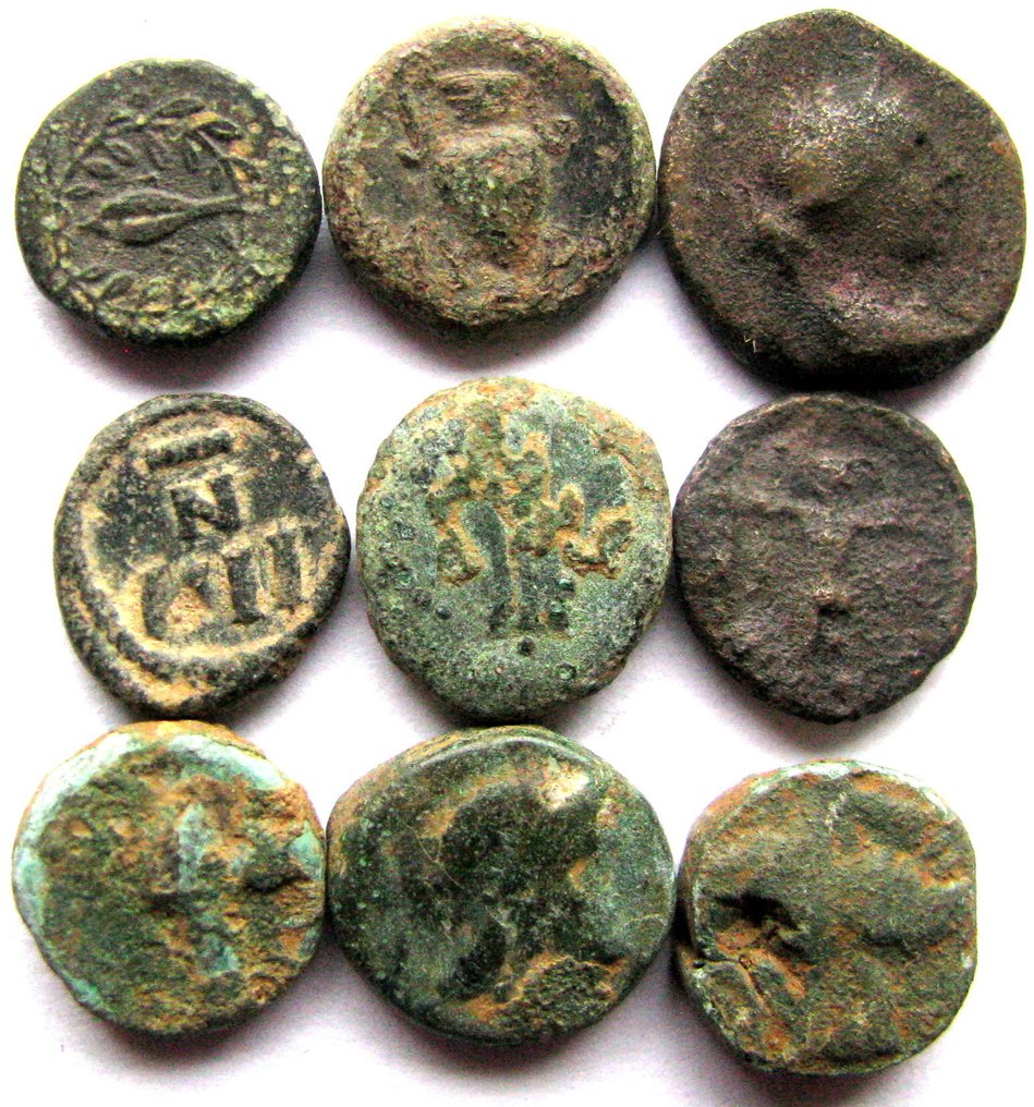 希腊（古代） Lot of 20 Æ coins 4th-1st BC  (没有保留价) #1.0