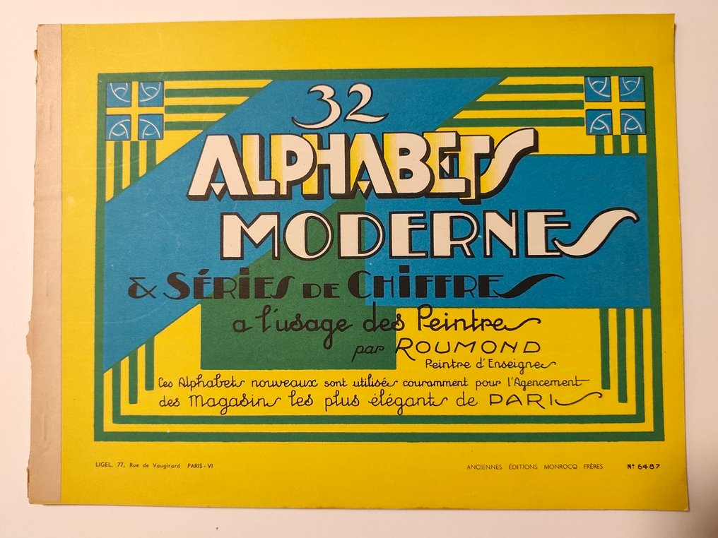 Ligel - 32 Alphabet moderne & séries de chiffres a l'usage des peintres - 1930 #1.0
