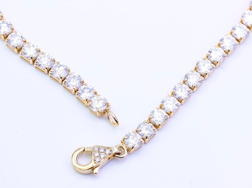 Βραχιόλι τένις - 14 καράτια Κίτρινο χρυσό - 5.21ct. tw. Διαμάντι (Εργαστηριακής καλλιέργειας) #2.1