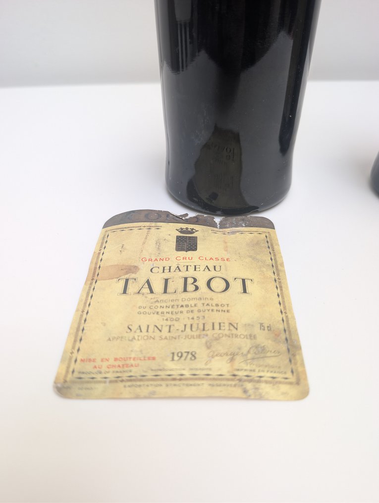 1978 Chateau Talbot - Saint-Julien Grand Cru Classé - 2 Bottle (0.75L) #1.0