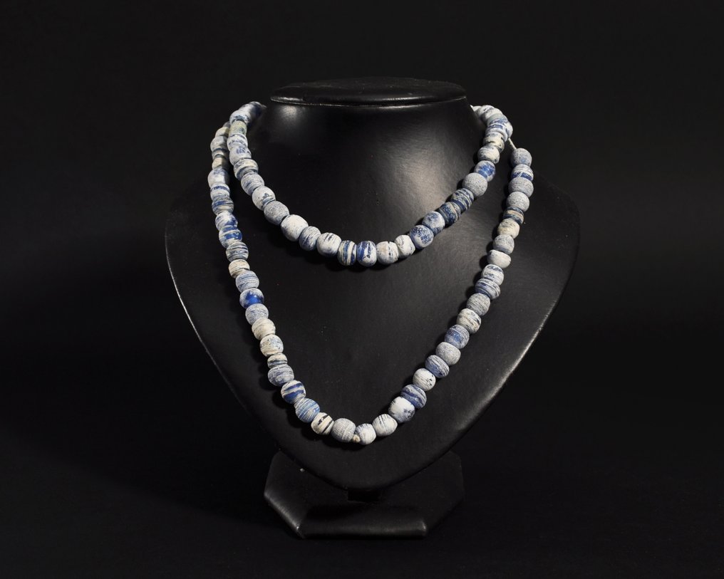 Αρχαία Ρωμαϊκή Γυαλί Κολιέ #1.0