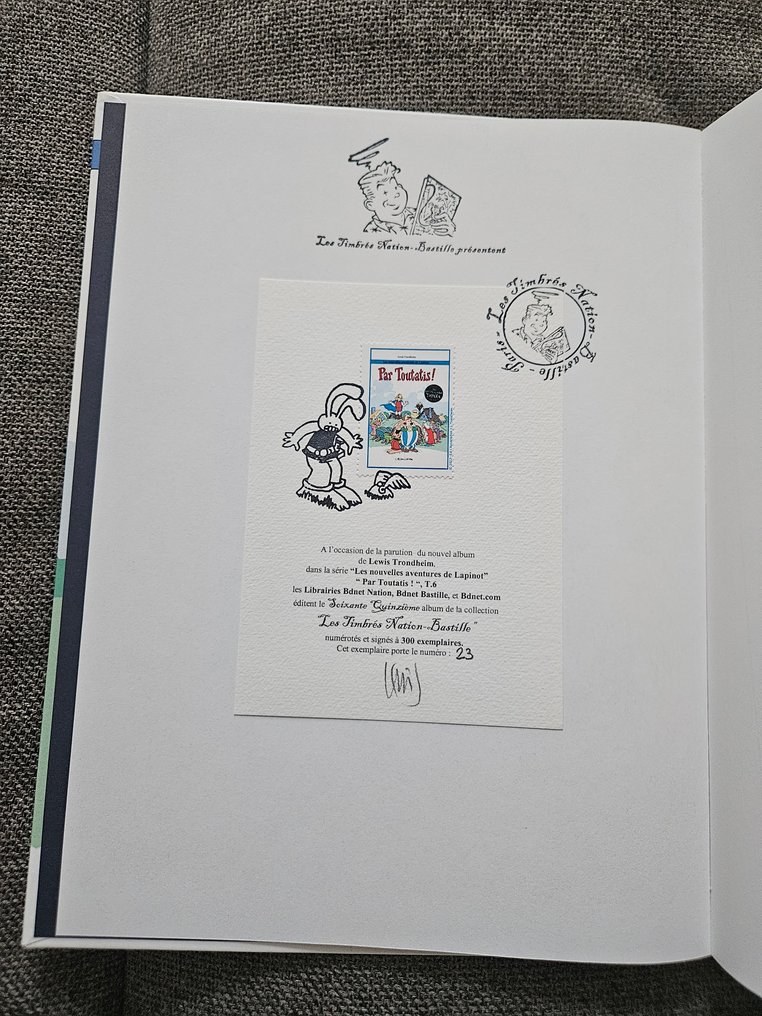 Les Nouvelles aventures de Lapinot T6 + timbre de la Nation - C - 1 Album - Edizione limitata - 2022 #2.1