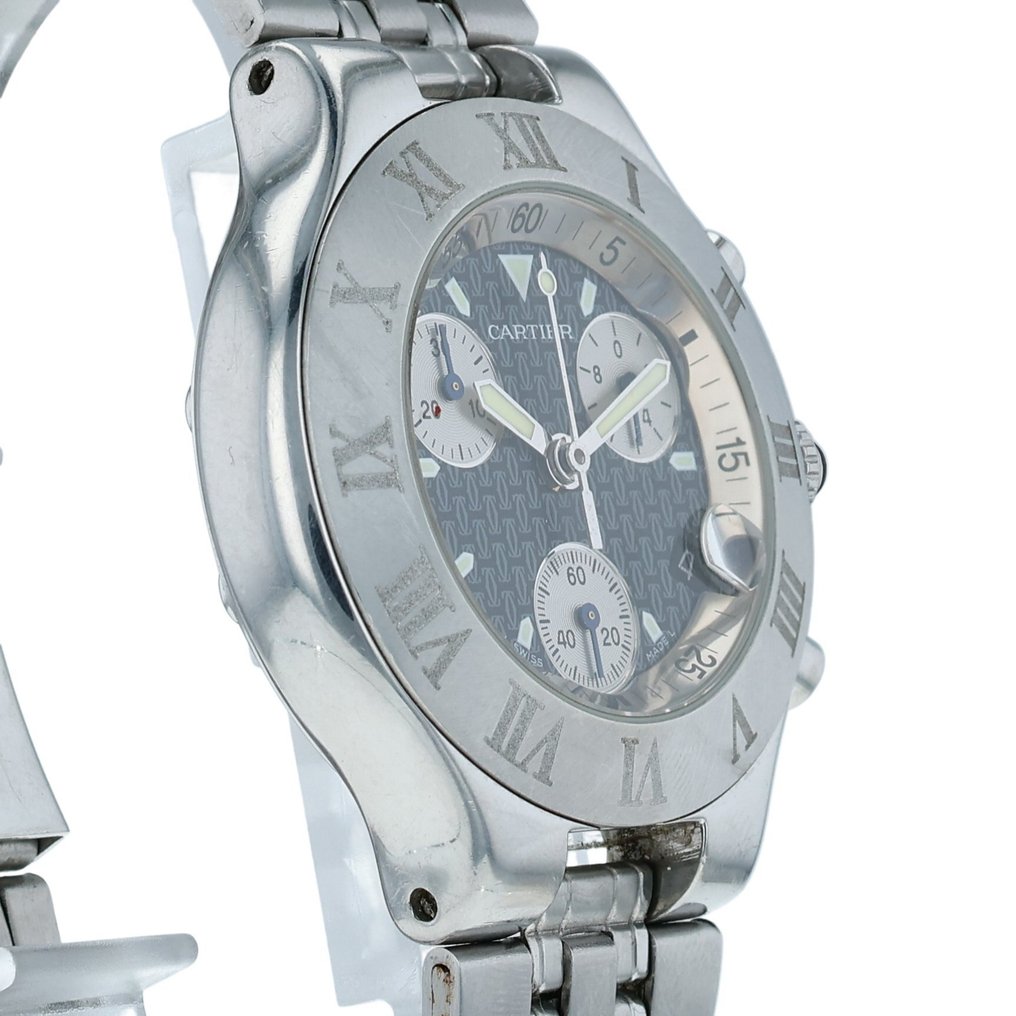 Cartier - Must 21 Chronoscaph Date - Sin precio de reserva - 2424 - Hombre - 2002 #2.1