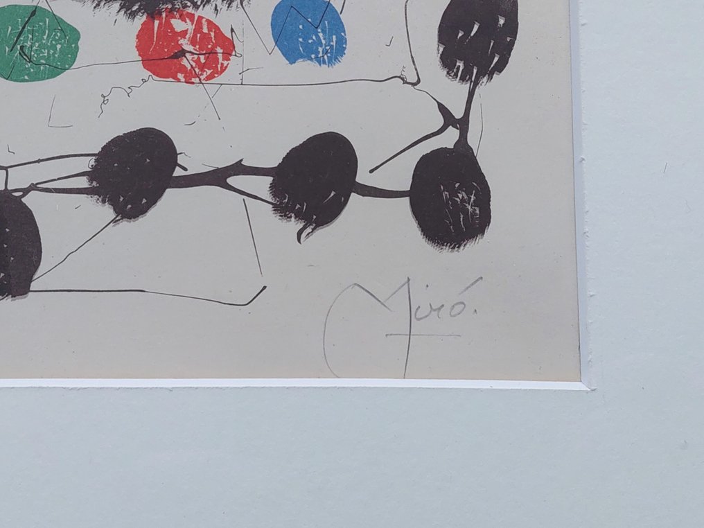 Joan Miro (1893-1983) - Composition, triptych #3.2