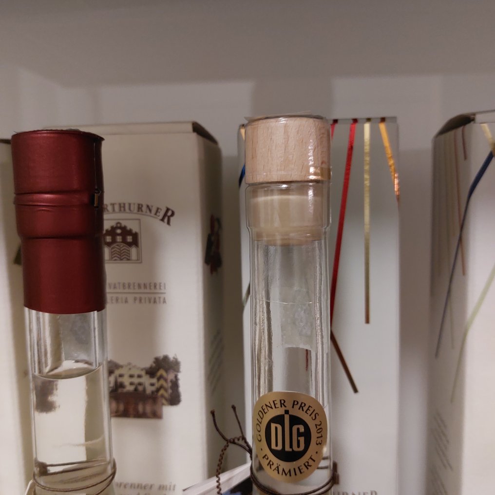 Unterthurner - Williamsbrand, Waldler Himbeer & Walnuss Haselnuss - b. 2000s - 0,5 L - 4 botellas #3.2