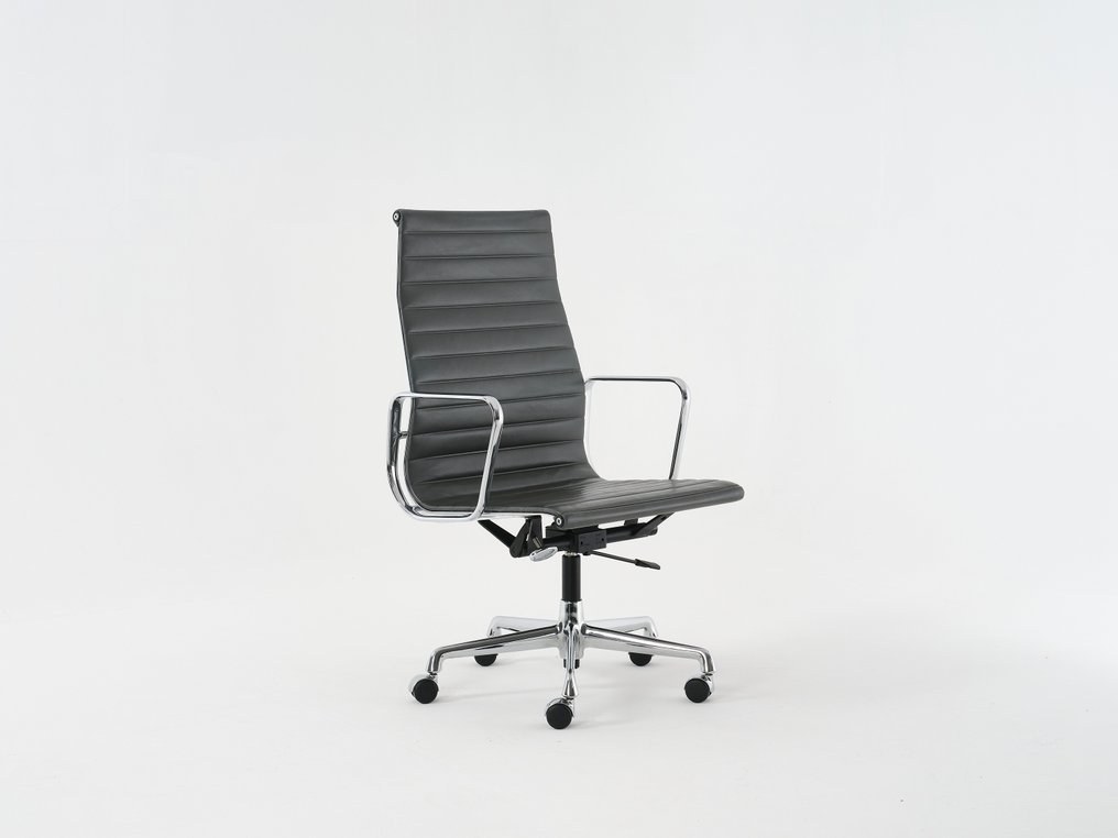 Vitra - Charles Eames - Sedia - EA119 - Pelle, Alluminio, Acciaio #1.0