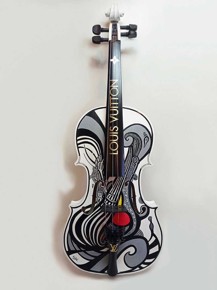 ELBé - Violon en bois 4/4 customisé à la main #1.0