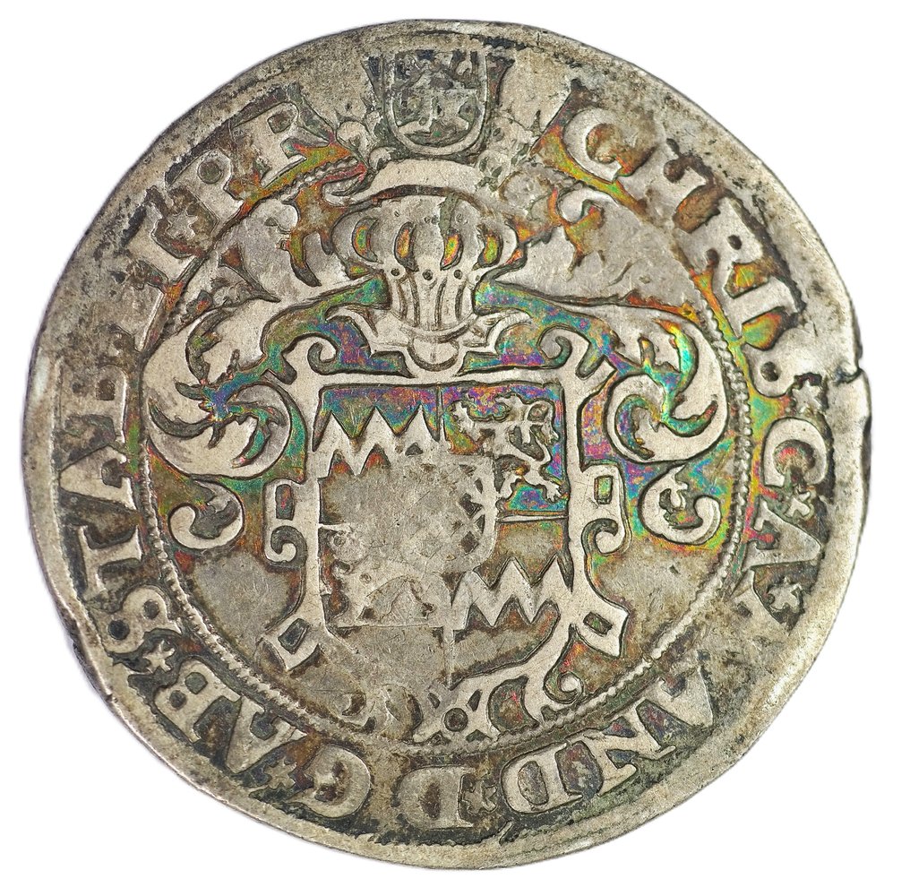 Stavelot-Malmedy. Christoph von Manderscheid (1546–1576). 1/2 Rijksdaalder 1569 – Maximilian II - Very Rare - Delmonte 512 (R2) #4.3