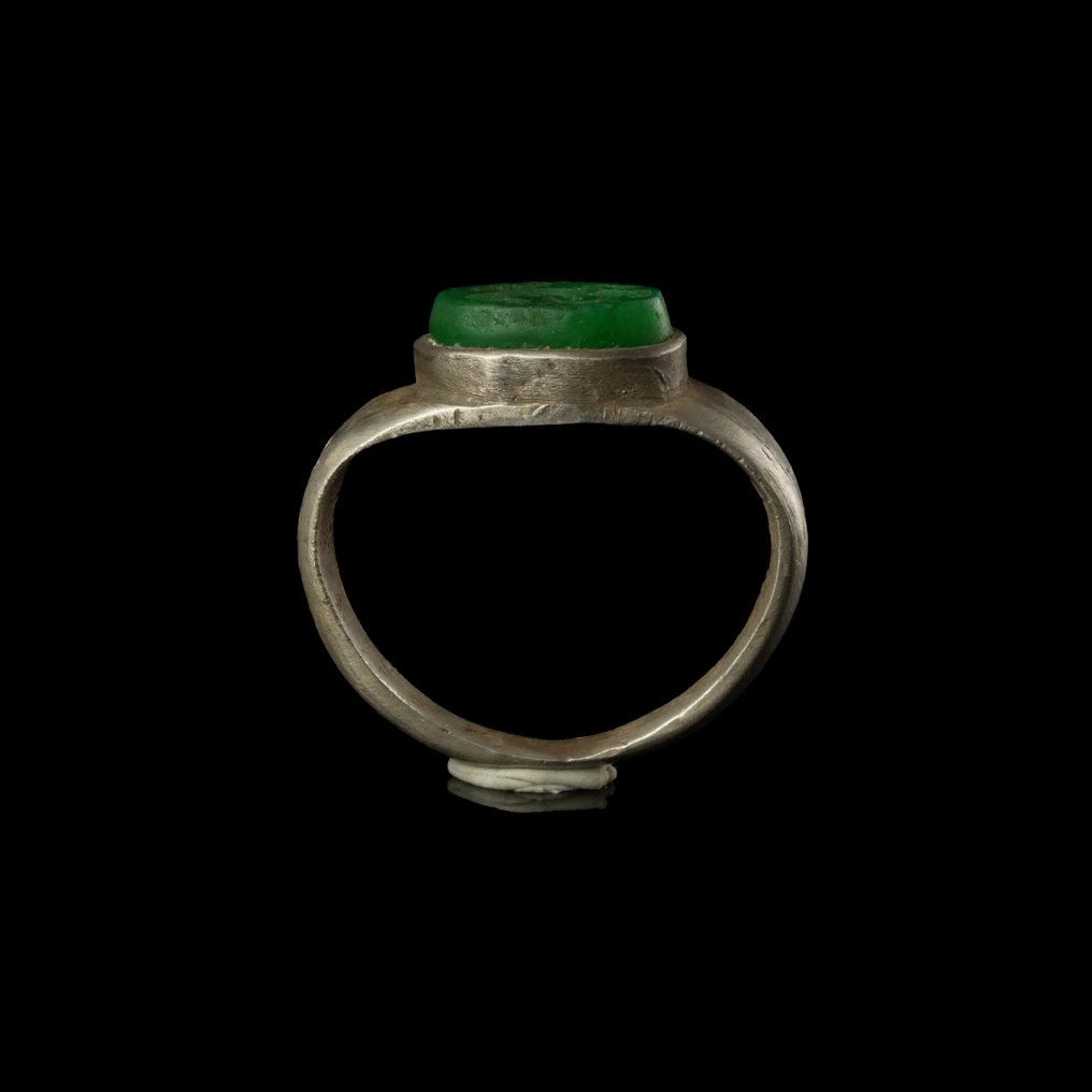 Römisches Reich Silber Ring mit Abraxas Gnostic Intaglio #1.0