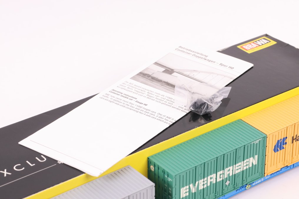 Brawa H0 - 2300 - Modellvonat teherfuvarozás (1) - Dupla konténerkocsi 'megafret' - AAE #4.3