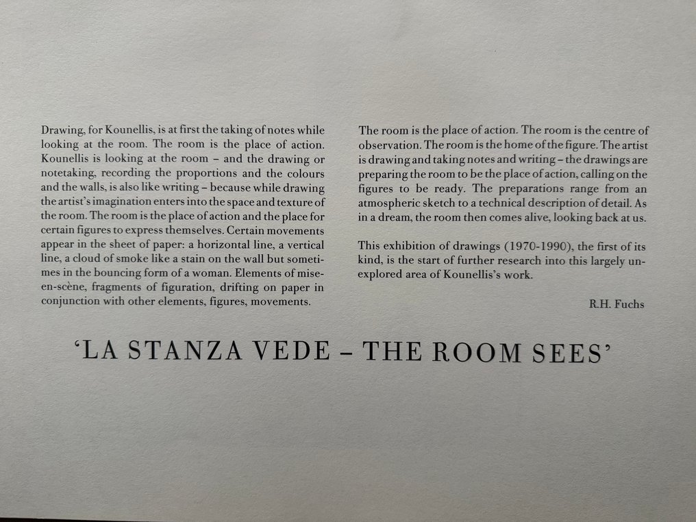 Jannis Kounellis - La Stanza Vede - 1990 #1.0