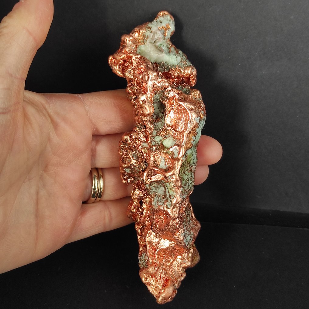 Kobber nugget - Høyde: 3 cm - Bredde: 4 cm- 310 g - (1) #3.2