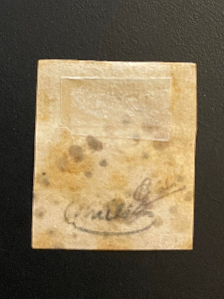 Γαλλία  - 1853 Napoléon III αρ. 18, υπογεγραμμένο Calvès. - Yvert #1.0