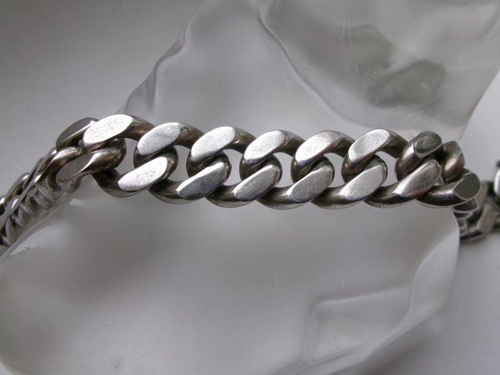 Srebro - Bransoletka - Art Deco 'Panzerarmband' #2.1