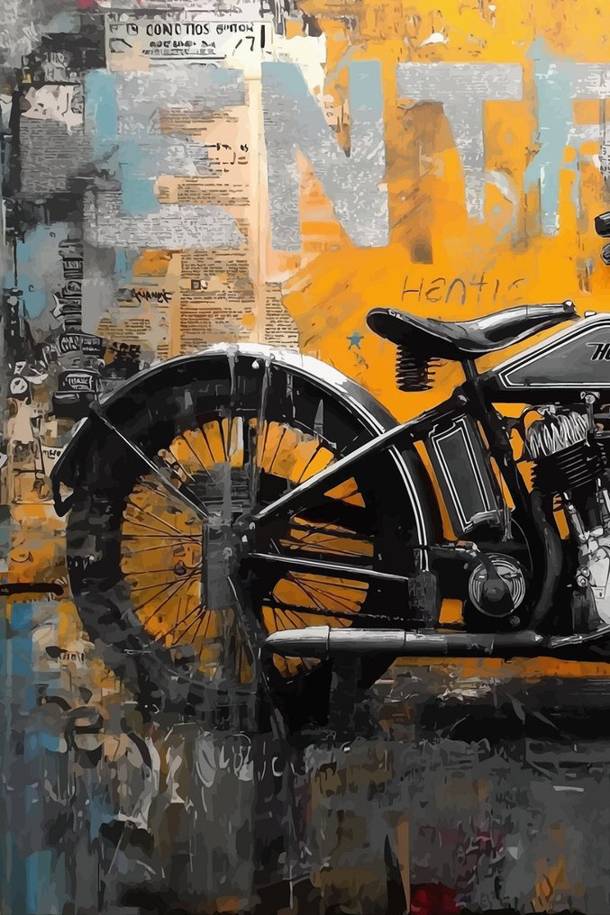 IPR Graph - Urban Legend con Harley-Davidson: Pieza de Técnica Mixta #1.0